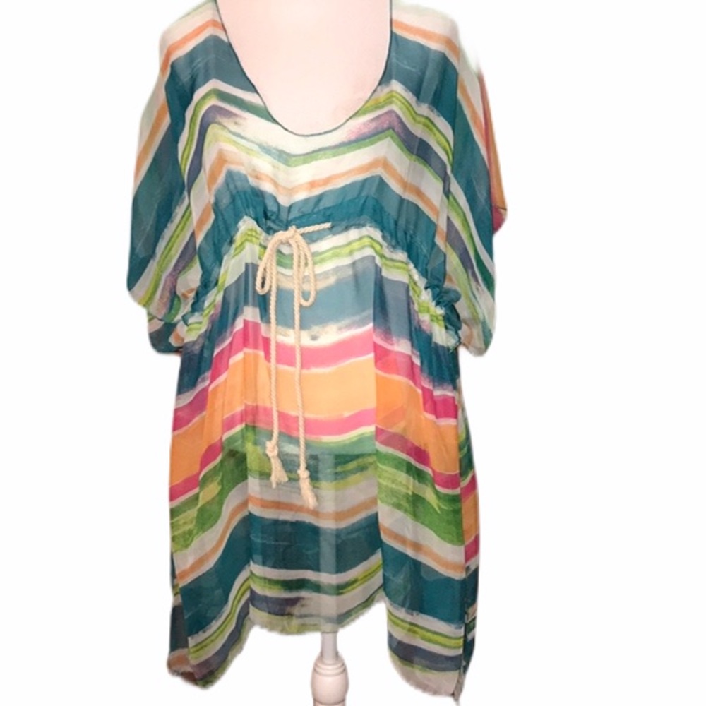 Colorplay sheer multicolored swimsuit cove…